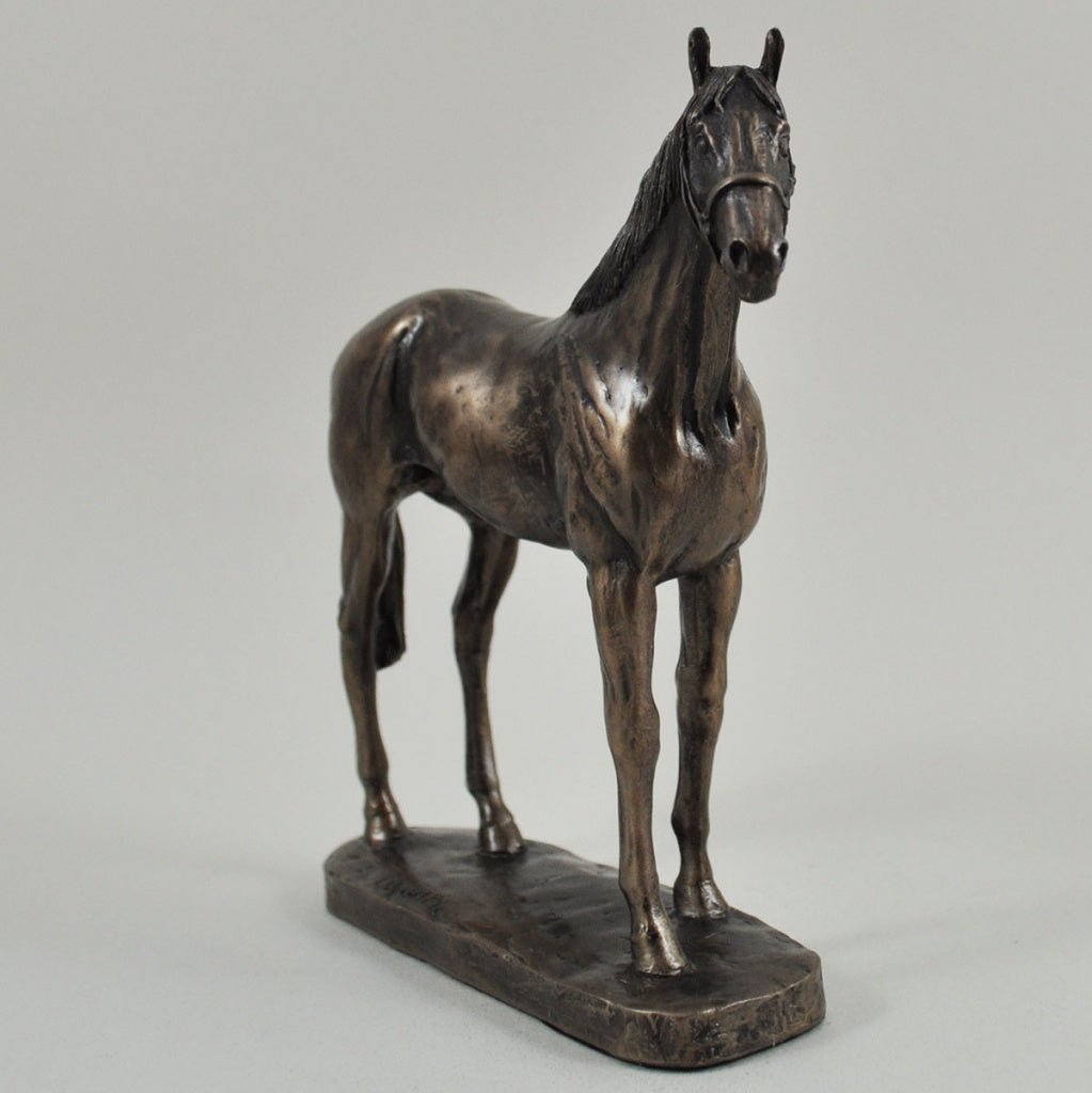 Horse Figure By David Geenty Signed Cold Cast Bronze Epsom Dandy