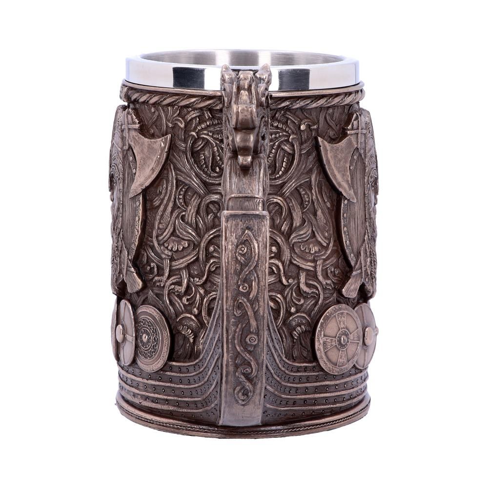 Viking Tankard Drakkar Dragon Boat With Lining