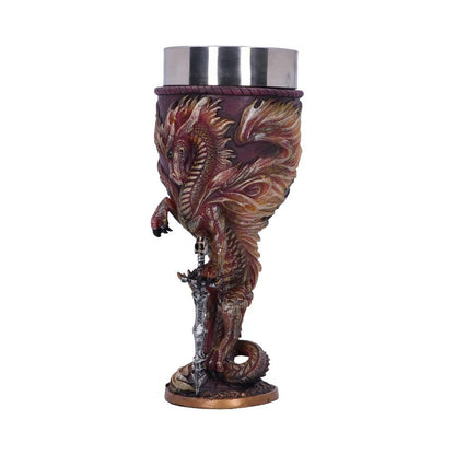 Flame Blade Red Fire Dragon Goblet With Liner