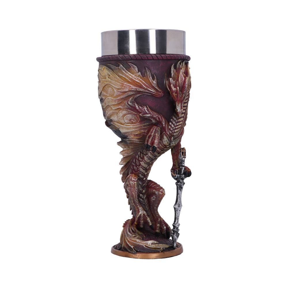 Flame Blade Red Fire Dragon Goblet With Liner