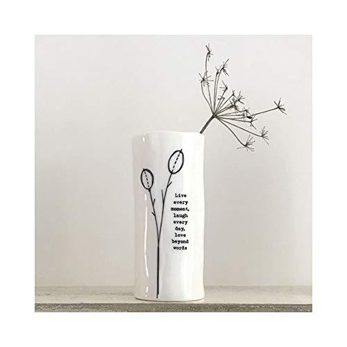 Porcelain Medium Bud Vase - Live Every Moment
