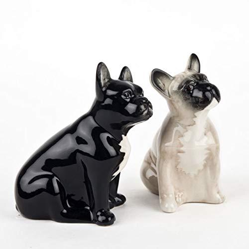 French Bulldog Fawn & Black Salt & Pepper Shakers