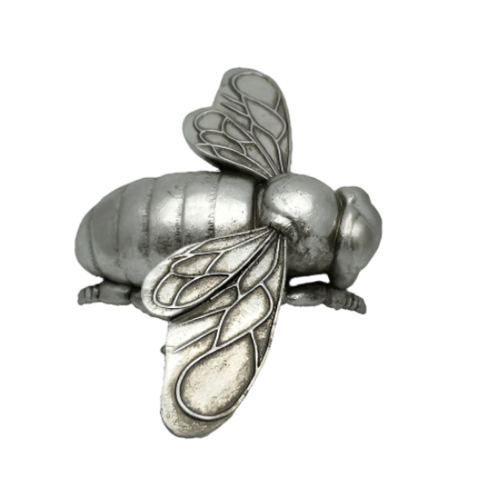 Silver Bee Hanging Or Free Standing Ornament 20 cm
