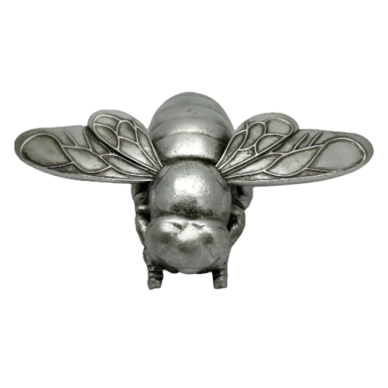 Silver Bee Hanging Or Free Standing Ornament 20 cm