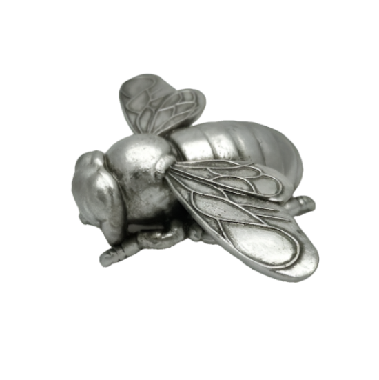 Silver Bee Hanging Or Free Standing Ornament 20 cm