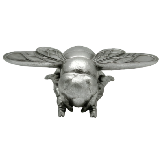 Silver Bee Hanging Or Free Standing Ornament 20 cm