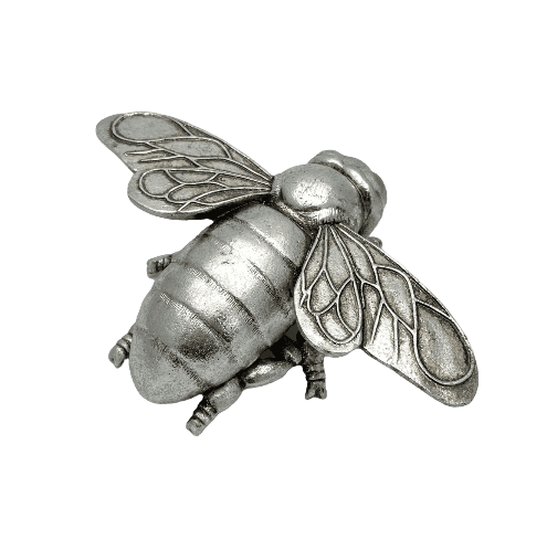 Silver Bee Hanging Or Free Standing Ornament 20 cm