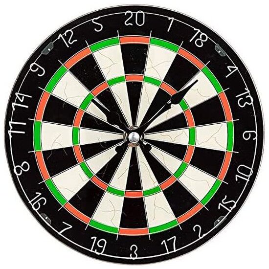 Dartboard Glass Wall Clock 30 cm