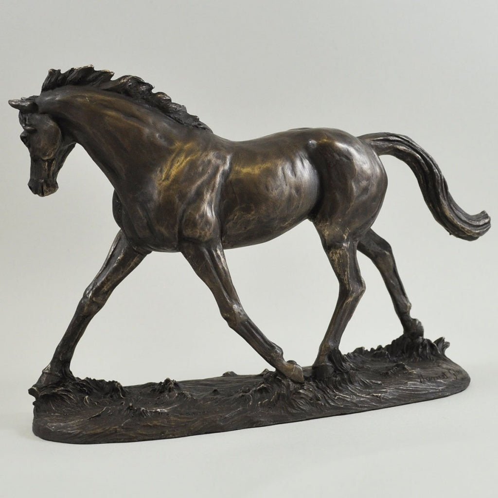 Horse Figure Signed Harriet Glen Cold Cast Bronze Elegance