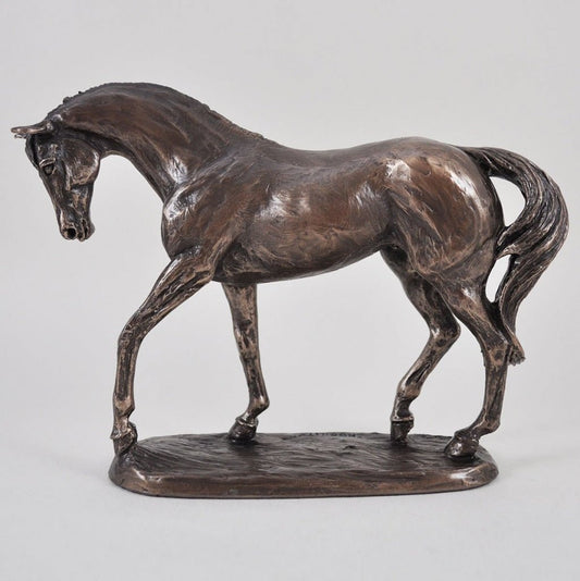 Horse Figure Signed Harriet Glen Cold Cast Bronze Nobility