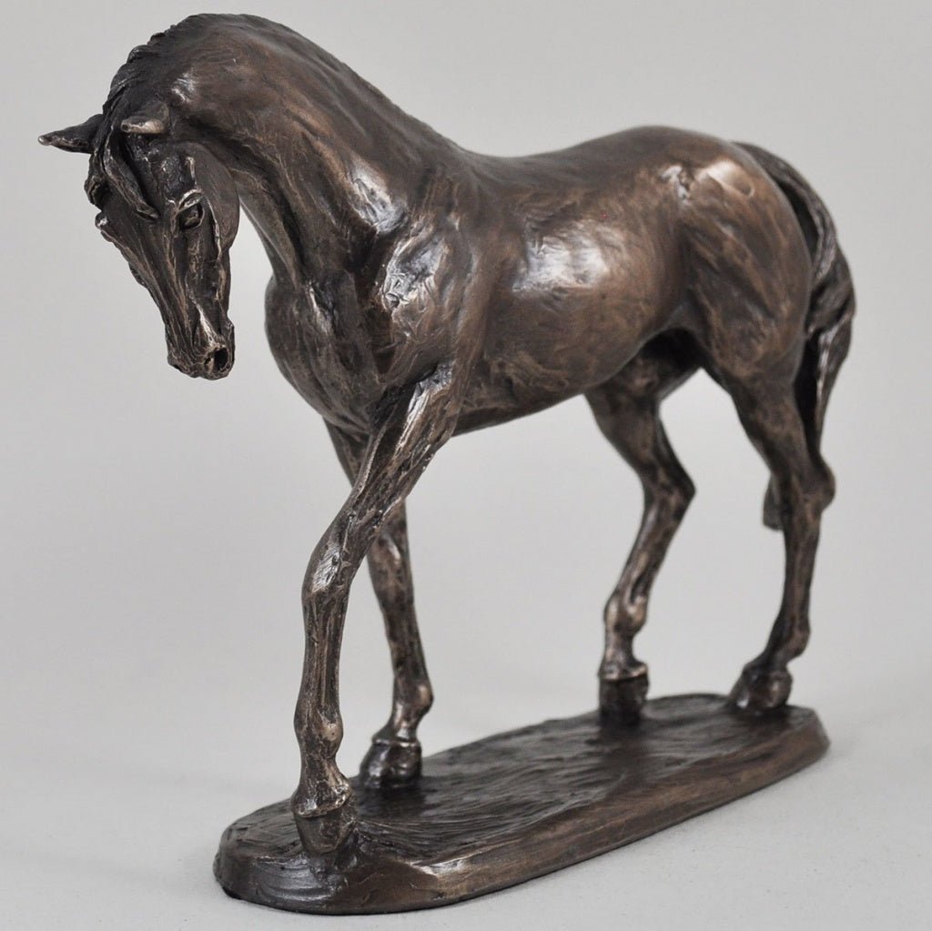 Horse Figure Signed Harriet Glen Cold Cast Bronze Nobility