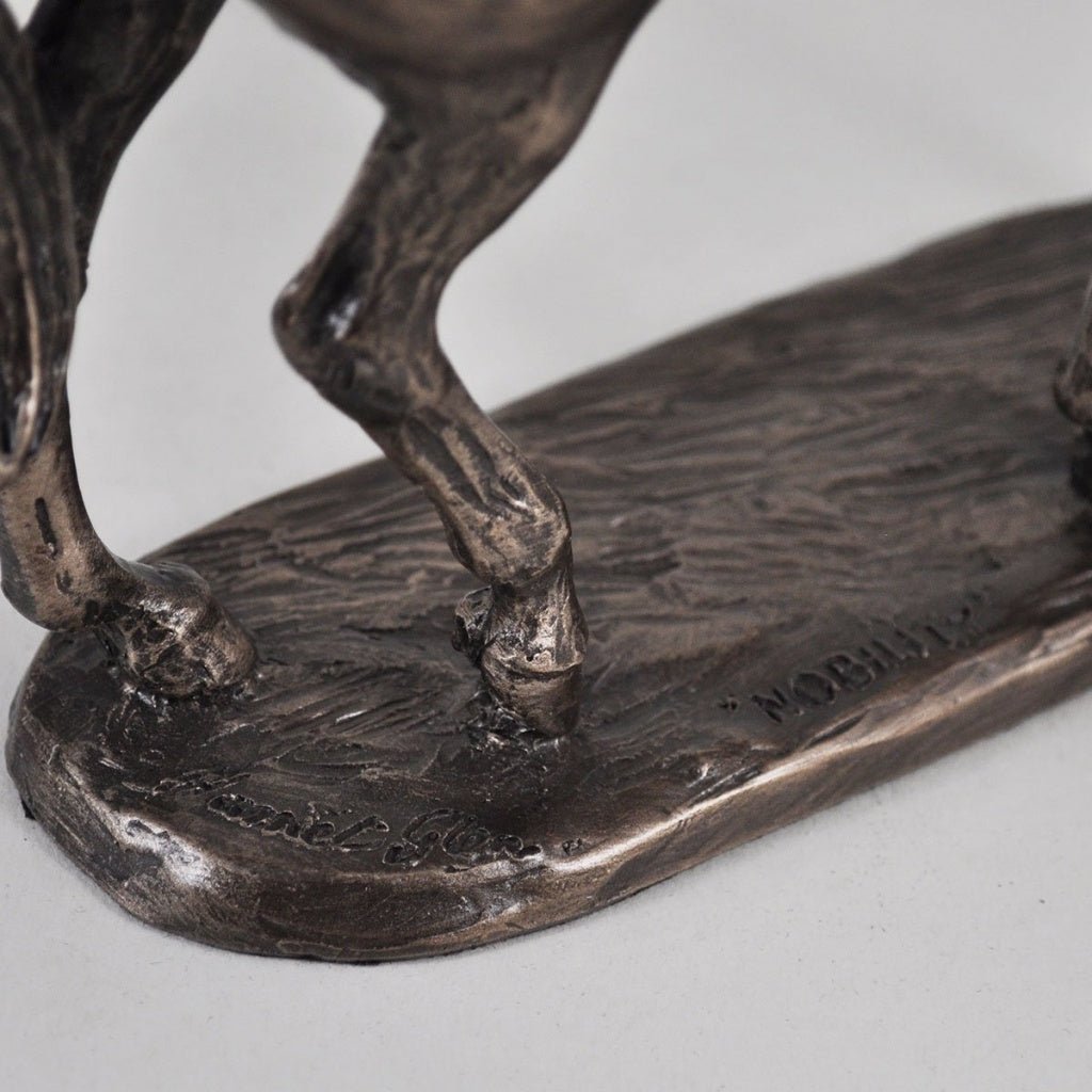 Horse Figure Signed Harriet Glen Cold Cast Bronze Nobility