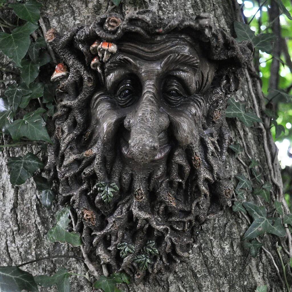 Treant Face Greenman Decorative Wall Plaque - Present Days