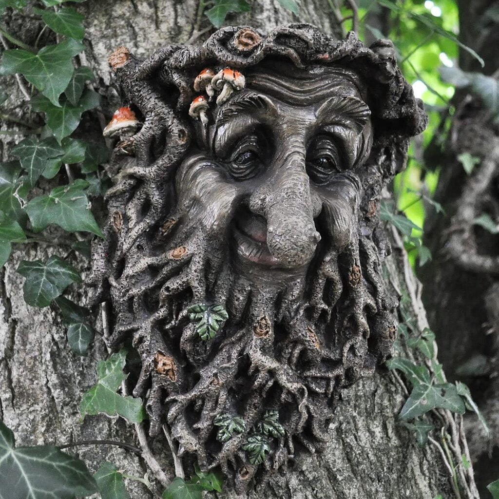 Treant Face Greenman Decorative Wall Plaque