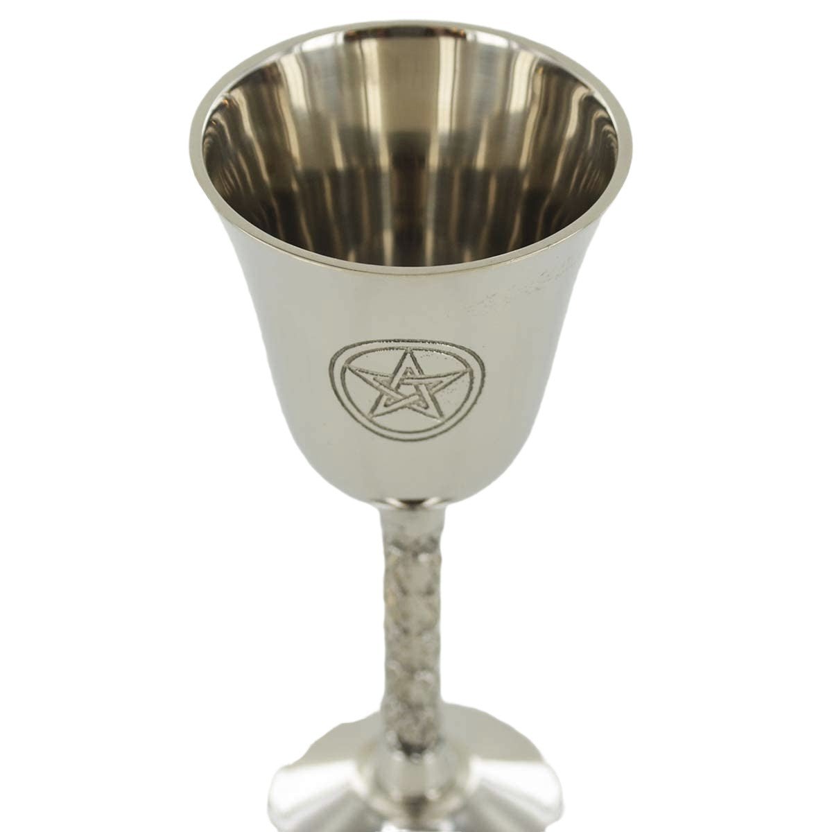 Nickel Goblet Cup With Pentagram Symbol