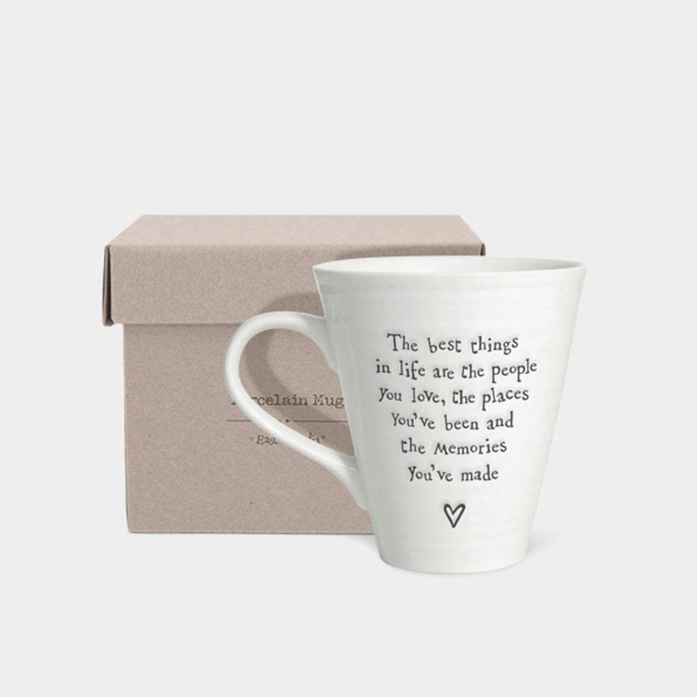 East of India Porcelain Memories Mug The Best Things In Life