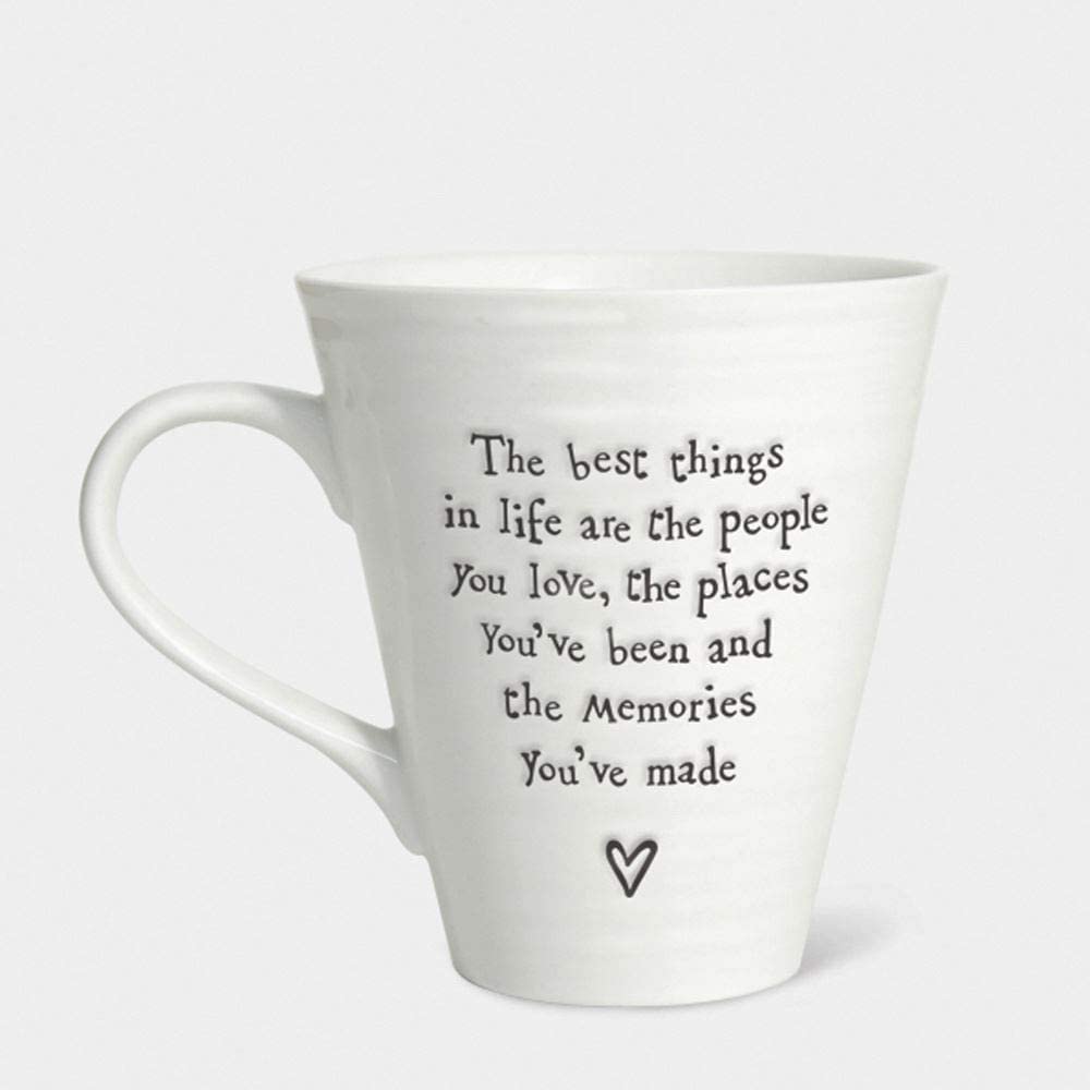 East of India Porcelain Memories Mug The Best Things In Life