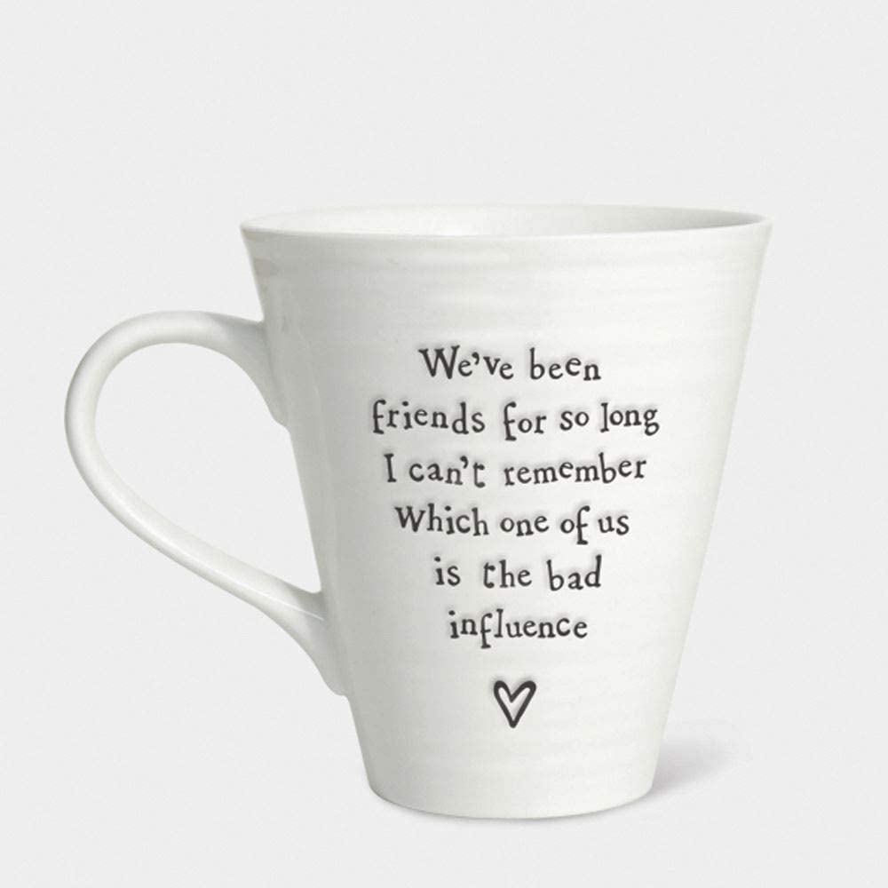 East of India Porcelain Friend Mug Bad Influence