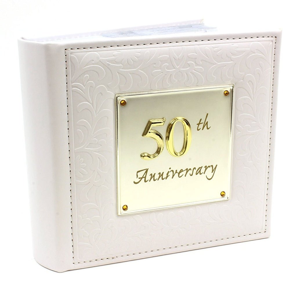 50th Wedding Anniversary Deluxe Photo Album For 6x4 Photos