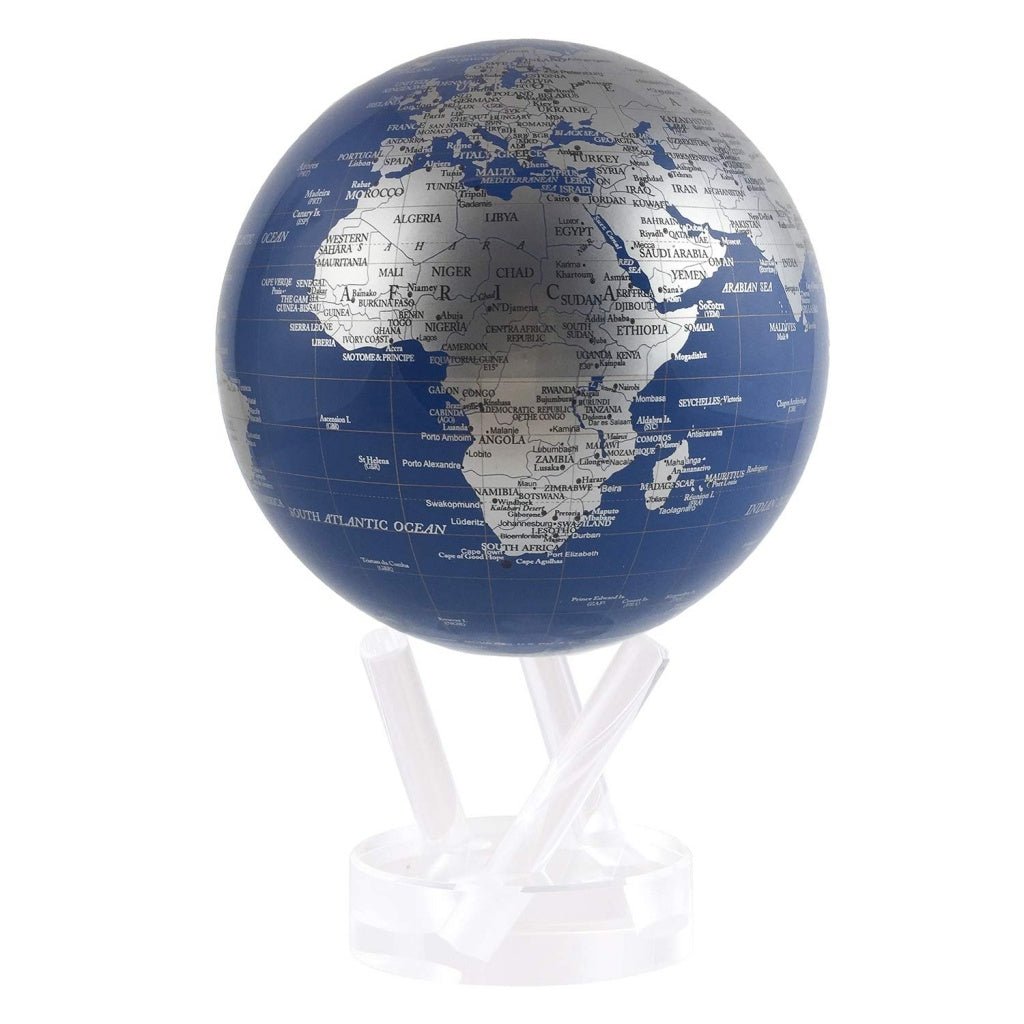 MOVA Blue & Silver 4.5" Globe