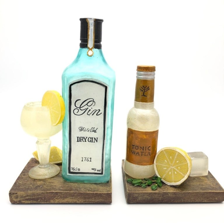 Gin & Tonic Themed Shelf Tidy Bookends - Present Days