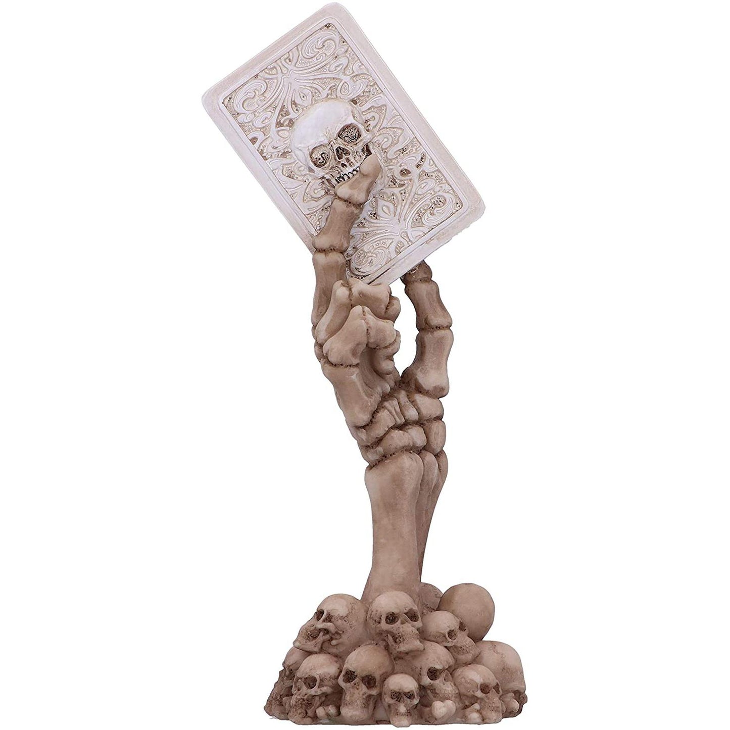 Ace Up Your Sleeve Skeleton Hand With Ace Of Spades Card Figure