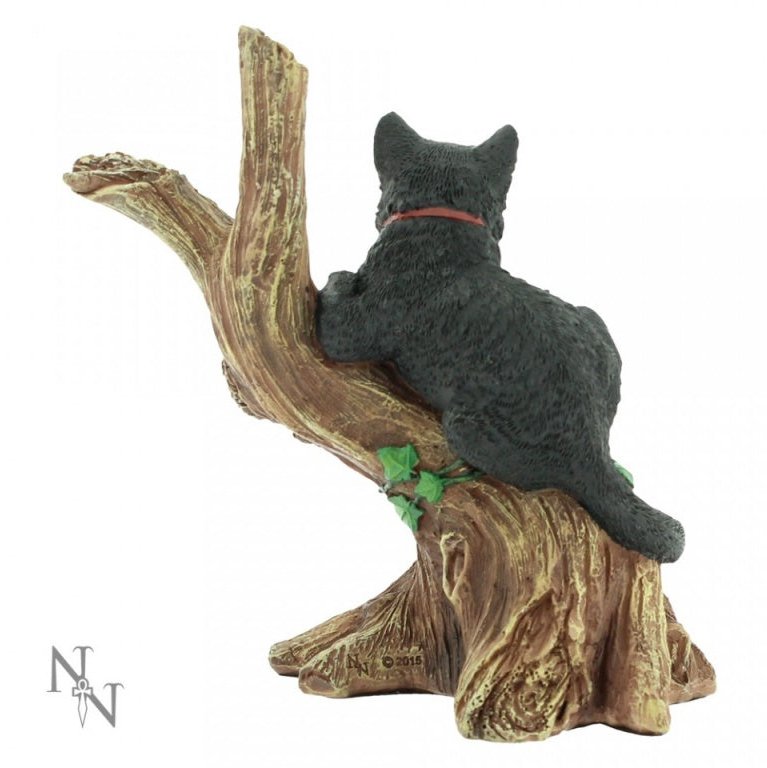 Onyx Black Cat In A Tree Figure By Nemesis Now