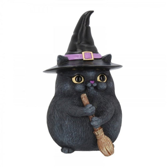 Lucky Black Cat Witch Figure By Nemesis Now Snapcat Collection
