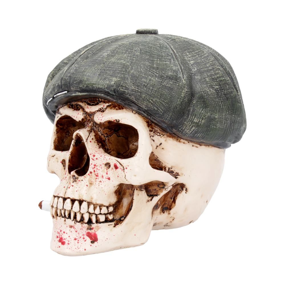 Boss Skull Figurine With Flatcap By Nemesis Now