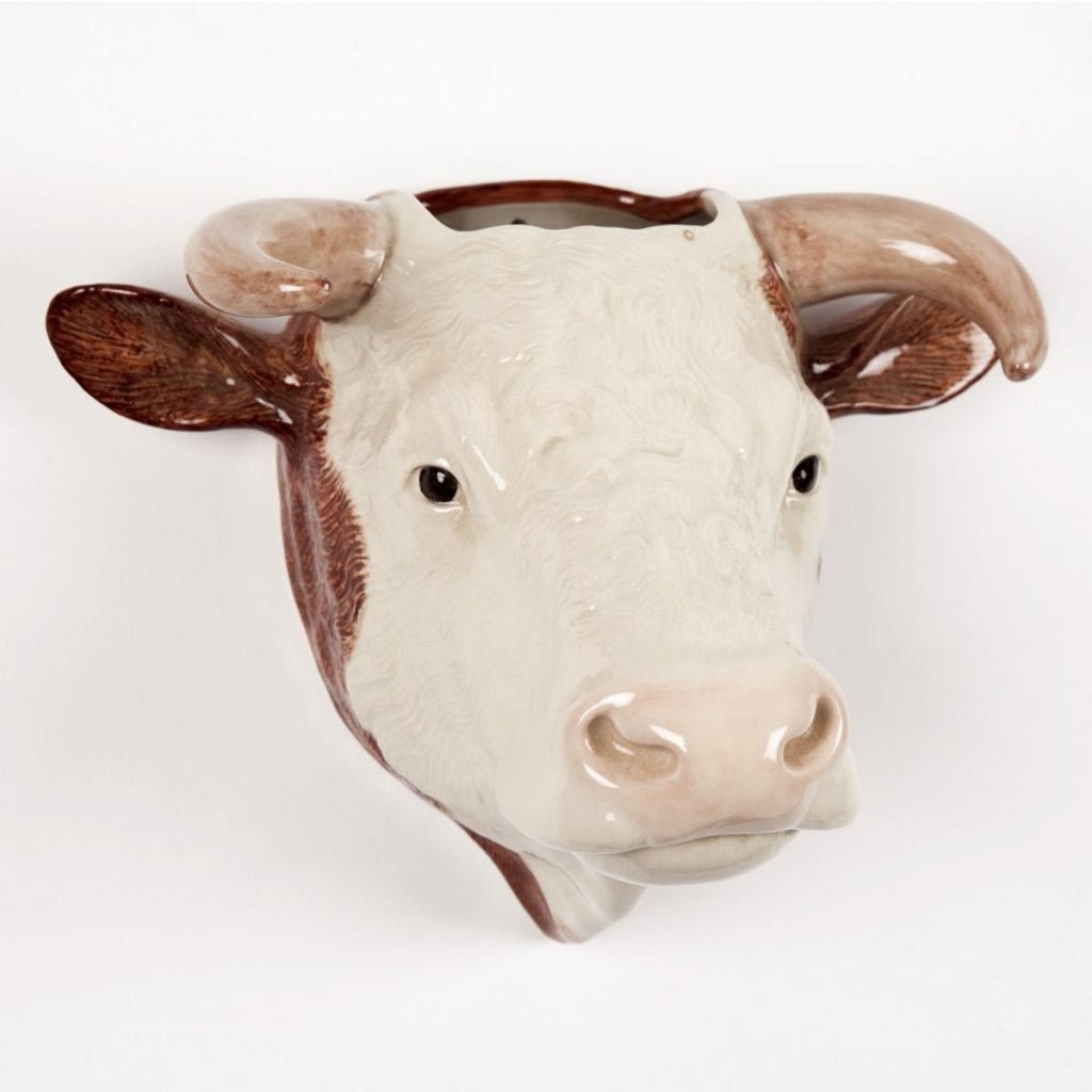 Hereford Bull Wall Vase