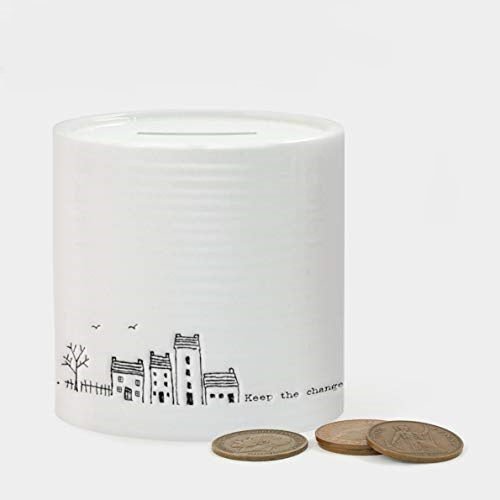 Porcelain Money Box Keep The Change By East Of India - Present Days