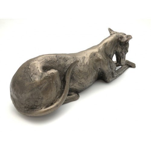 Frith - Chester Lurcher Thinking Dog Sculpture By Harriet Dunn