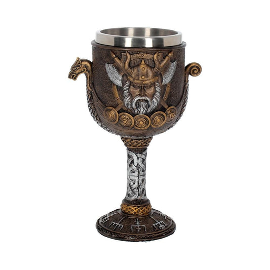 Valhalla Goblet Viking Dragon Boat Cup By Nemesis Now