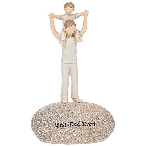 Best Dad Ever Sentimental Pebble Figure