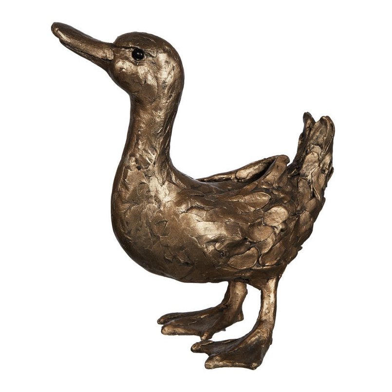 Frith - Dilly Duck With Beak Up Sculpture By Thomas Meadows
