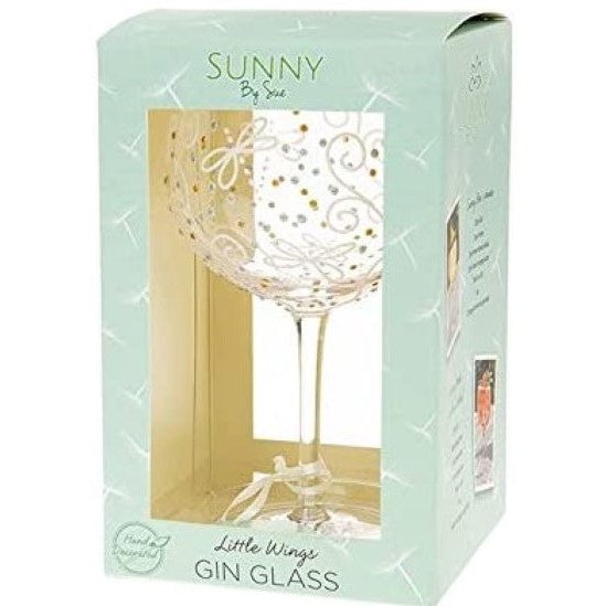 Sunny By Sue Hand Decorated Dragonfly Large Gin Glass