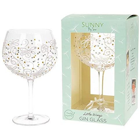 Sunny By Sue Hand Decorated Dragonfly Large Gin Glass
