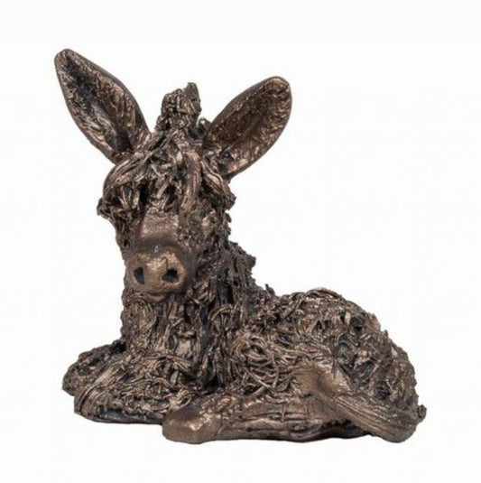 Frith - Dusty Donkey Sitting Sculpture By Veronica Ballan