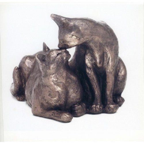 Frith - Felix And Oscar Double Cat Sculpture By Paul Jenkins
