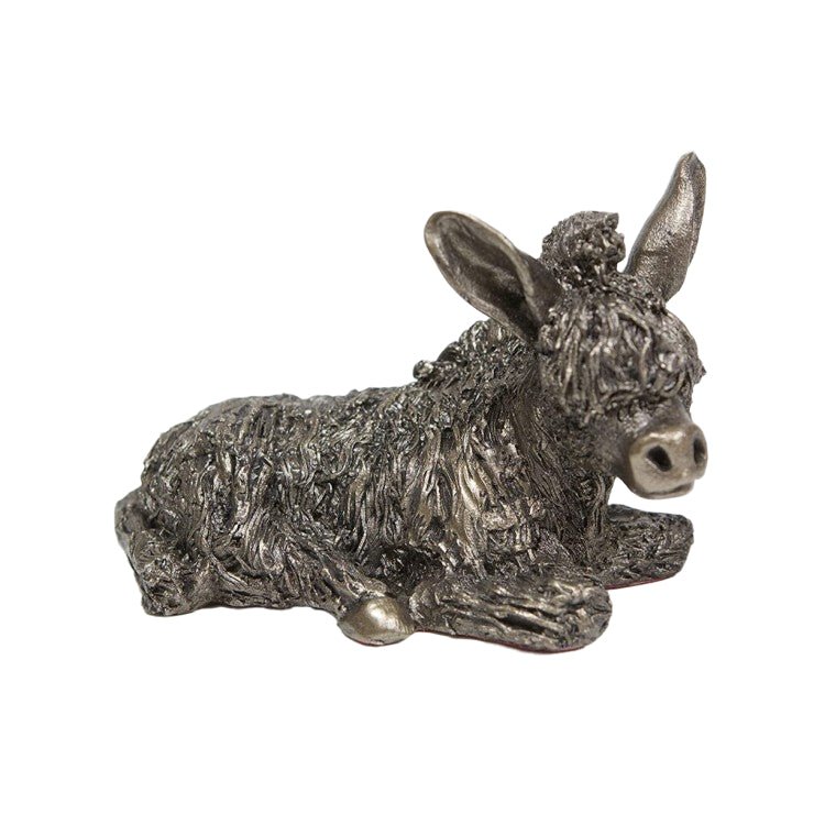 Frith - Baby Donkey Sitting Sculpture By Veronica Ballan VB018