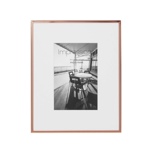 Impressions Copper Plated Narrow Edged Frame 4 x 6 Photo