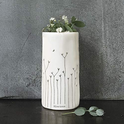 East of India Porcelain Glorious Bud - Flower Vase