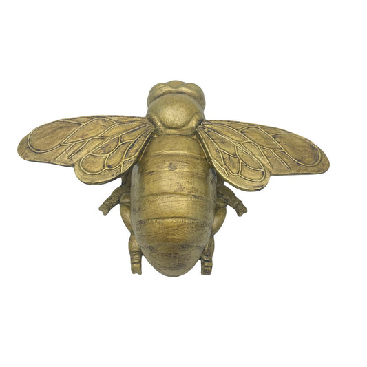 Gold Bee Hanging Or Free Standing Ornament 20 cm