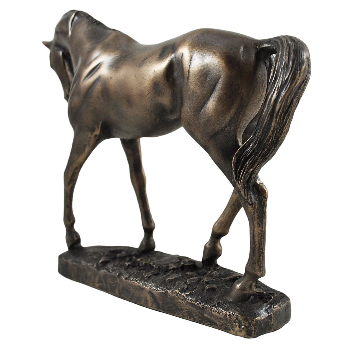 Horse Figure By David Geenty Signed Cold Cast Bronze Graceful