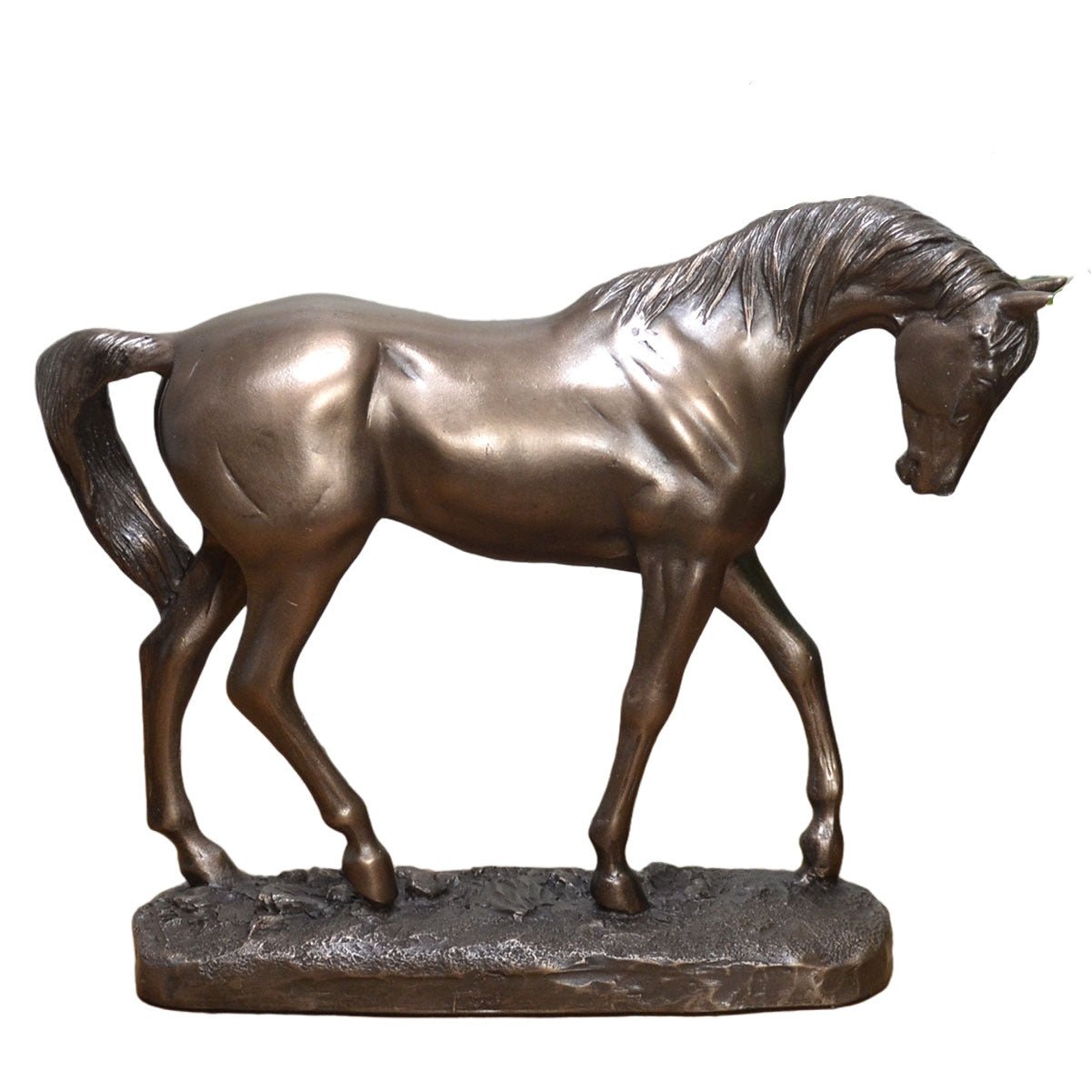 Horse Figure By David Geenty Signed Cold Cast Bronze Graceful