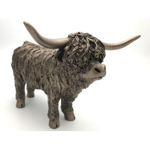 Frith - Highland Cow Standing Medium Sculpture By Veronica Ballan