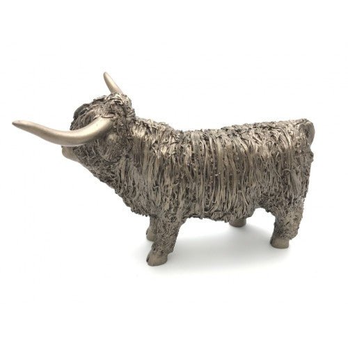 Frith - Highland Cow Standing Medium Sculpture By Veronica Ballan