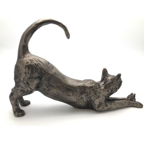 Frith - James Stretching Cat Sculpture By Paul Jenkins