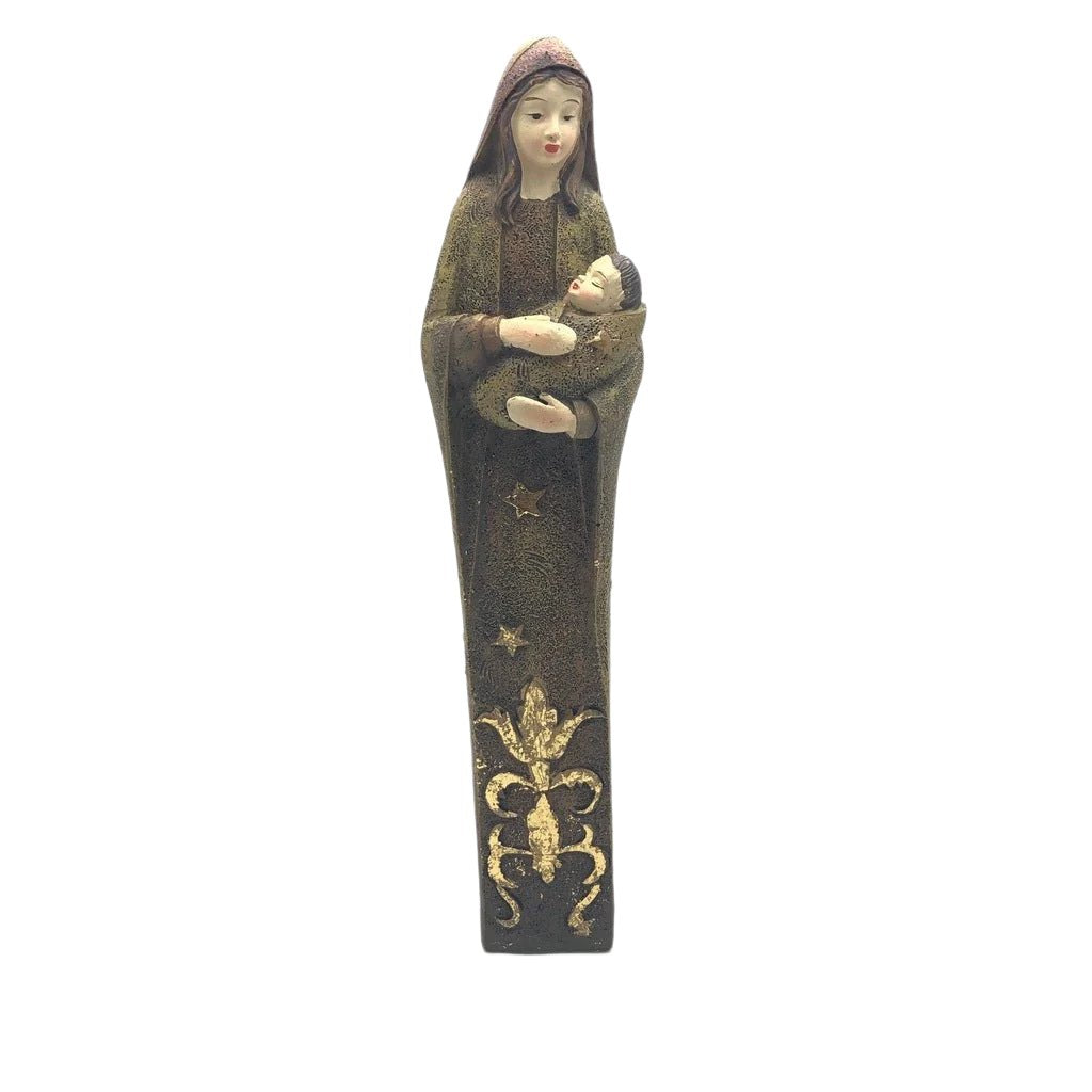 Christmas Decoration Nativity Set - Mary, Joseph, Jesus, Cow & Sheep