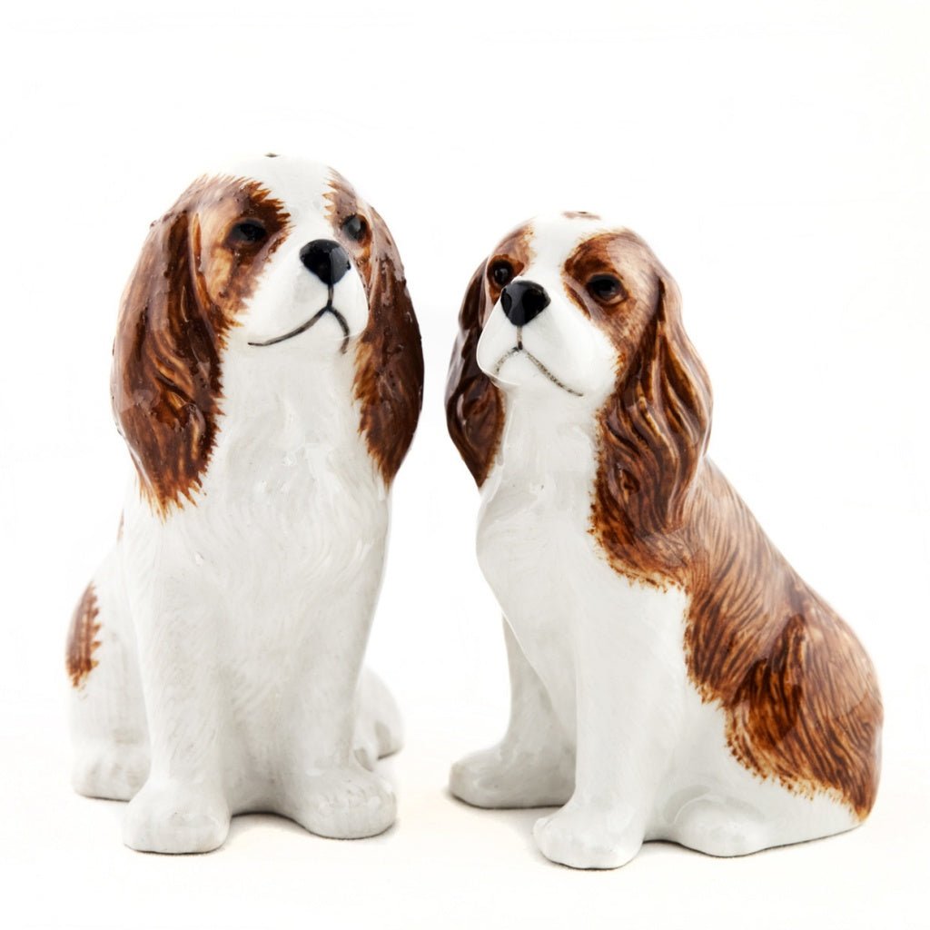 Blenheim King Charles Spaniel Salt & Pepper Shakers